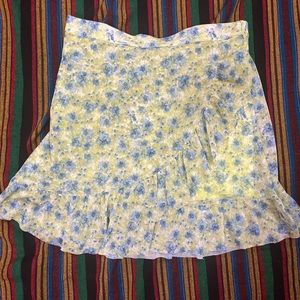 90’s style floral skirt